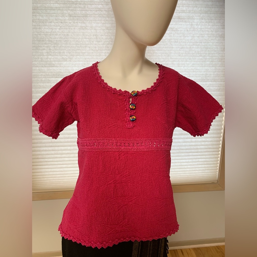 Salsa Size L (runs smaller see pics) 100% Cotton Hand loomed